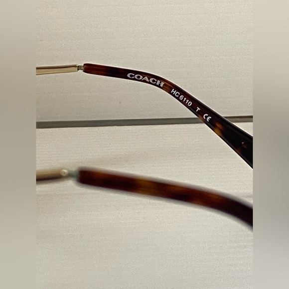 Coach Eyeglasses HC6110 Frame Dark Tortoise 5485 Size 50-16-140 Gold Accent Logo - Picture 4 of 13